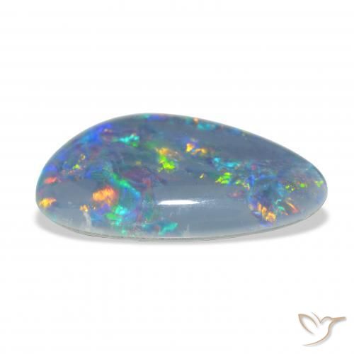 Triplet d'opale Multicolore naturelle Fantaisie, 7.34 ct, Opaque
