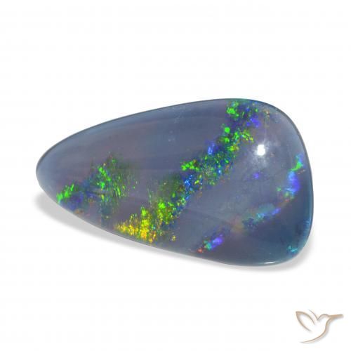 Triplet d'opale Multicolore naturelle Fantaisie, 4.22 ct, Opaque