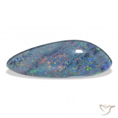 4.44ct Naturel Multicolore Triplet d'opale, Fantaisie, Opaque