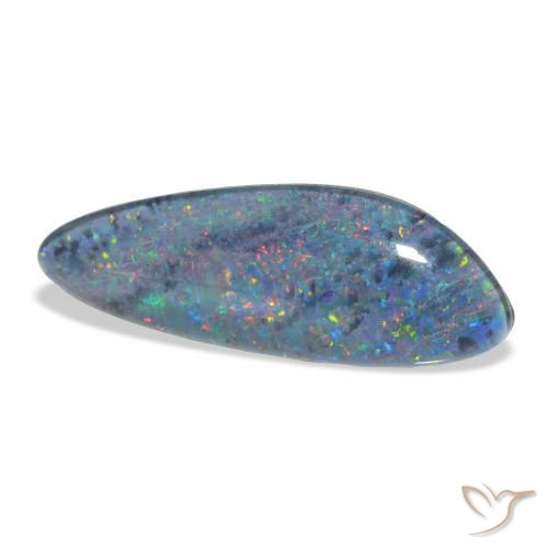 Triplet d'opale Multicolore naturelle Fantaisie, 4.44 ct, Opaque