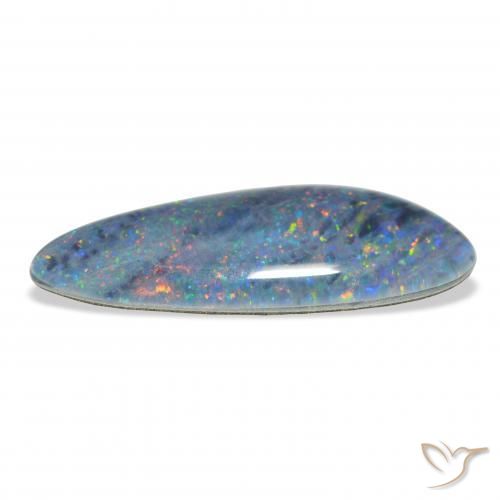 Triplet d'opale Multicolore naturelle Fantaisie, 4.44 ct, Opaque