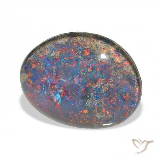 Triplet d'opale Multicolore naturelle Fantaisie, 9.34 ct, Opaque