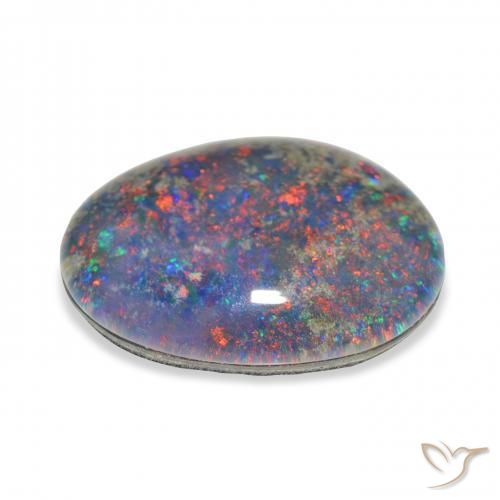 Triplet d'opale Multicolore naturelle Fantaisie, 9.34 ct, Opaque