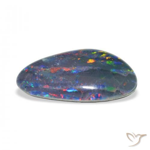 Triplet d'opale Multicolore naturelle Fantaisie, 3.31 ct, Opaque