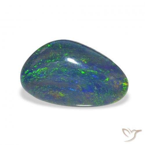 Triplet d'opale Multicolore naturelle Fantaisie, 3.71 ct, Opaque