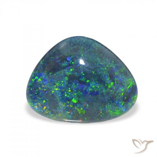 4.39ct Naturel Multicolore Triplet d'opale, Fantaisie, Opaque