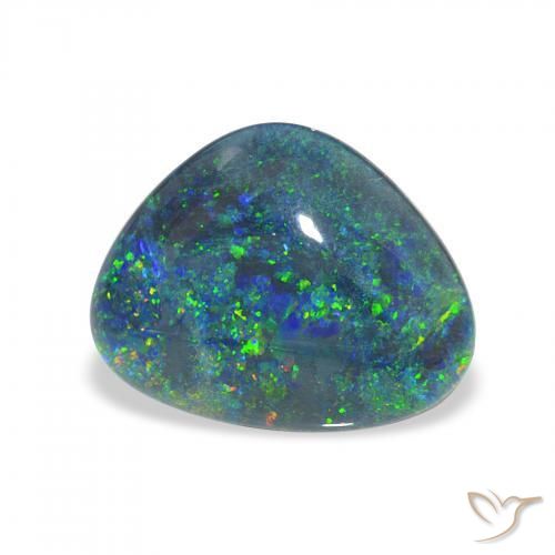 Triplet d'opale Multicolore naturelle Fantaisie, 4.39 ct, Opaque