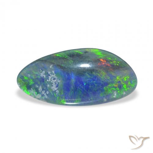 3.24ct Naturel Multicolore Triplet d'opale, Fantaisie, Opaque
