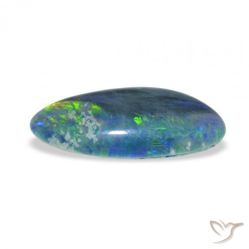 Triplet d'opale Multicolore naturelle Fantaisie, 3.24 ct, Opaque