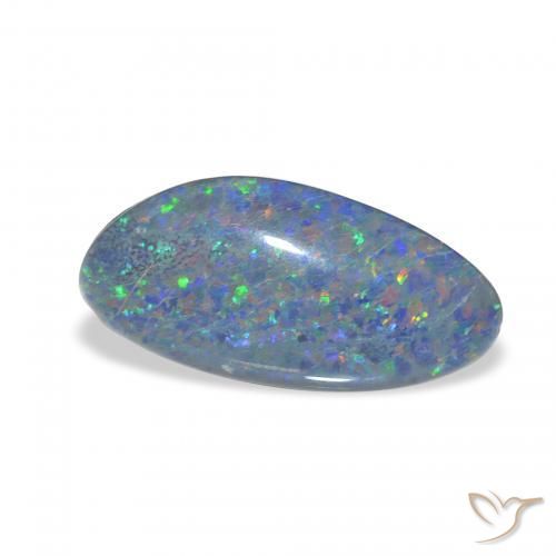 Triplet d'opale Multicolore naturelle Fantaisie, 3.62 ct, Opaque