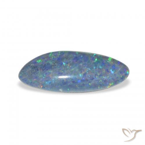 Triplet d'opale Multicolore naturelle Fantaisie, 3.62 ct, Opaque