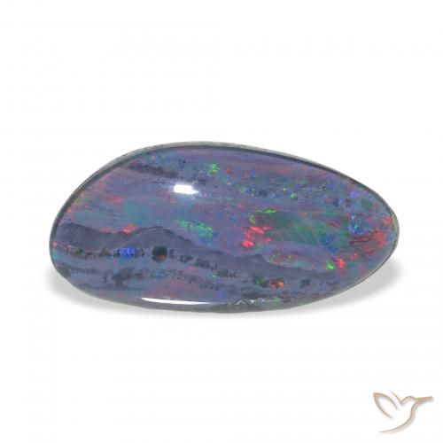 3.84ct Naturel Multicolore Triplet d'opale, Fantaisie, Opaque