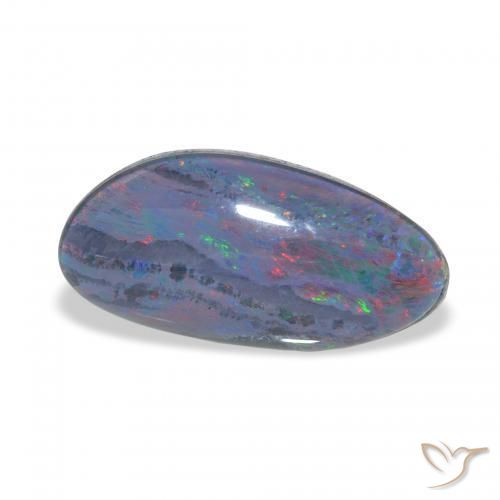 Triplet d'opale Multicolore naturelle Fantaisie, 3.84 ct, Opaque