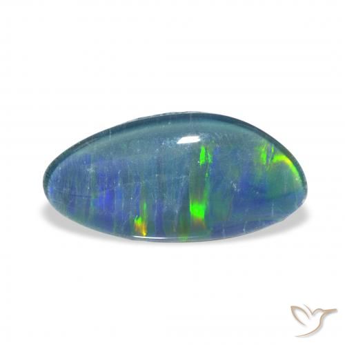4.32ct Naturel Multicolore Triplet d'opale, Fantaisie, Opaque