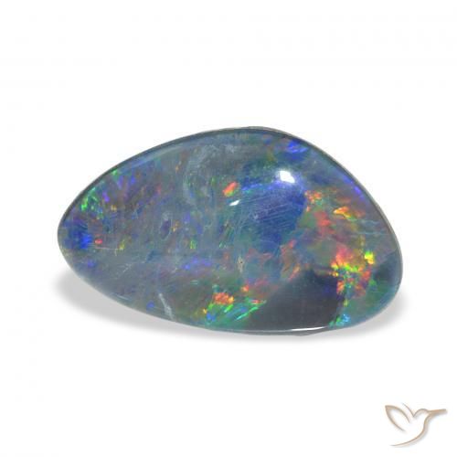 Triplet d'opale Multicolore naturelle Fantaisie, 3.75 ct, Opaque