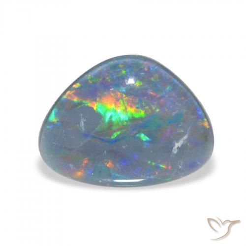 4.00ct Naturel Multicolore Triplet d'opale, Fantaisie, Opaque