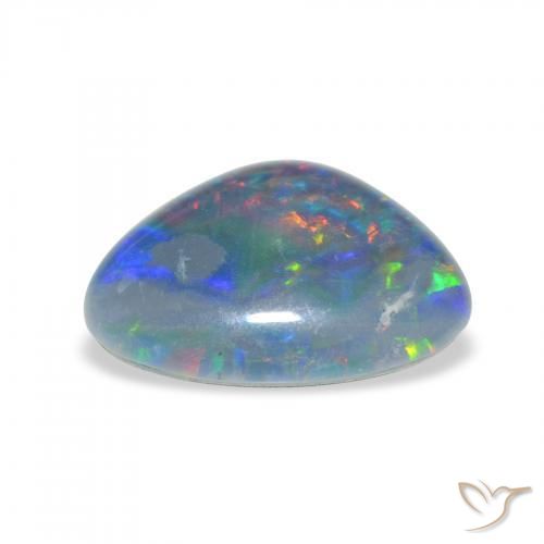 Triplet d'opale Multicolore naturelle Fantaisie, 4.00 ct, Opaque