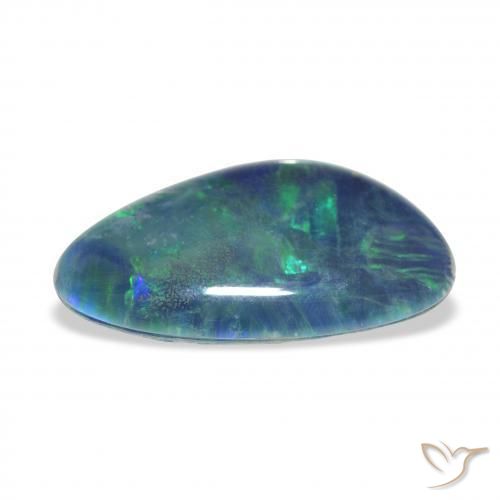 Triplet d'opale Multicolore naturelle Fantaisie, 3.62 ct, Opaque