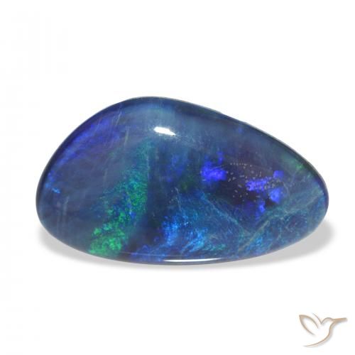 3.40ct Naturel Multicolore Triplet d'opale, Fantaisie, Opaque
