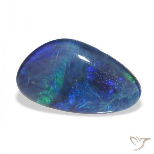 Triplet d'opale Multicolore naturelle Fantaisie, 3.40 ct, Opaque