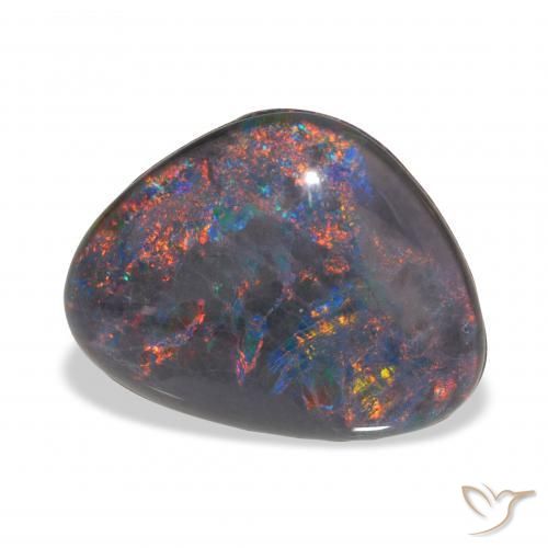 Triplet d'opale Multicolore naturelle Fantaisie, 4.24 ct, Opaque
