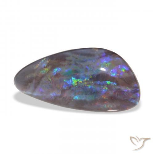 Triplet d'opale Multicolore naturelle Fantaisie, 4.45 ct, Opaque