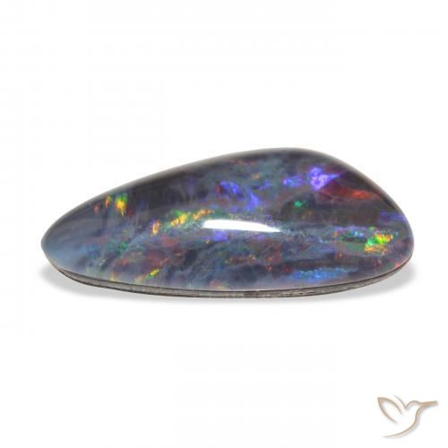 Triplet d'opale Multicolore naturelle Fantaisie, 4.45 ct, Opaque