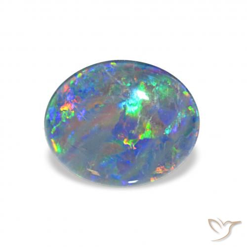 2.33ct Multicolore Triplet d'opale, ovale, Opaque