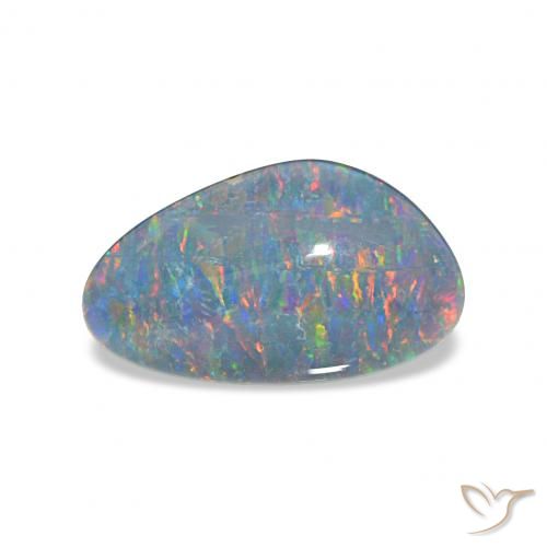 3.84ct Multicolore Triplet d'opale, Fantaisie, Opaque