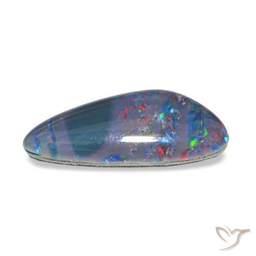 Triplet d'opale Multicolore naturelle Fantaisie, 4.17 ct, Opaque