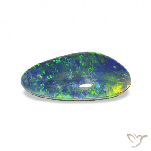 Triplet d'opale Multicolore naturelle Fantaisie, 3.63 ct, Opaque