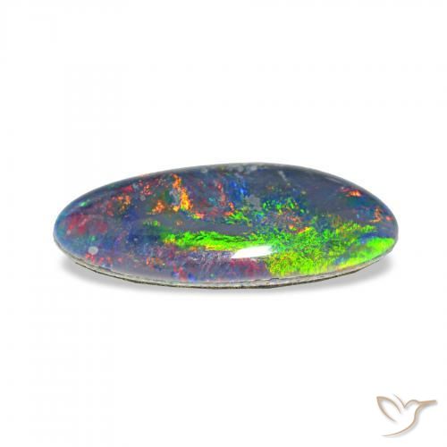 Triplet d'opale Multicolore naturelle Fantaisie, 3.56 ct, Opaque