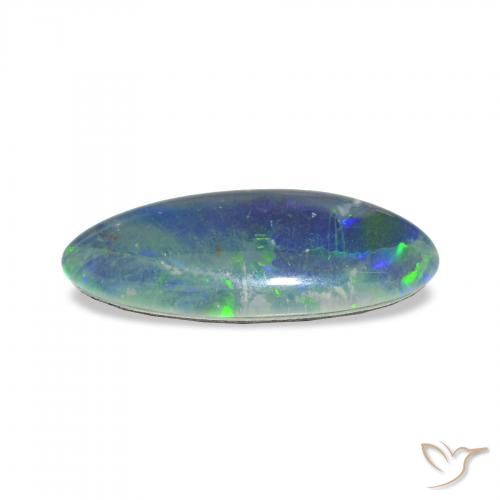 Triplet d'opale Multicolore naturelle Fantaisie, 3.22 ct, Opaque