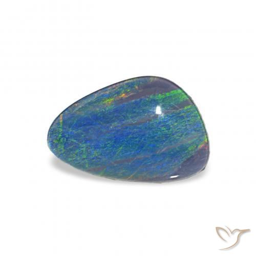 Triplet d'opale Multicolore naturelle Fantaisie, 1.57 ct, Opaque