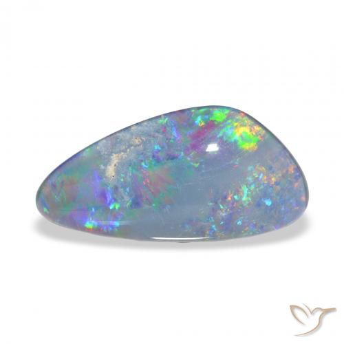 4.17ct Naturel Multicolore Triplet d'opale, Fantaisie, Opaque