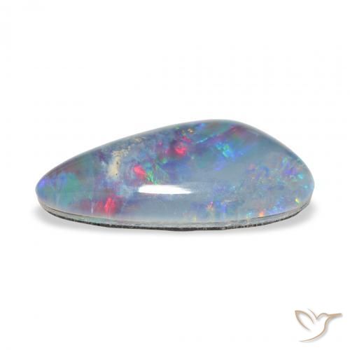 Triplet d'opale Multicolore naturelle Fantaisie, 4.17 ct, Opaque
