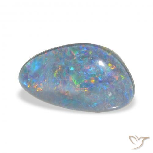 Triplet d'opale Multicolore naturelle Fantaisie, 3.39 ct, Opaque