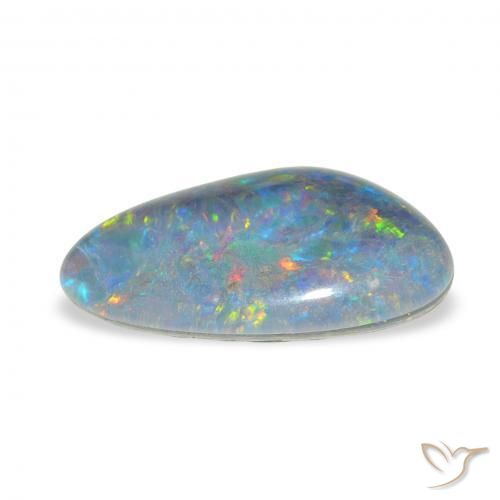 Triplet d'opale Multicolore naturelle Fantaisie, 3.39 ct, Opaque