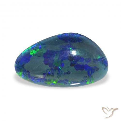 3.35ct Naturel Multicolore Triplet d'opale, Fantaisie, Opaque