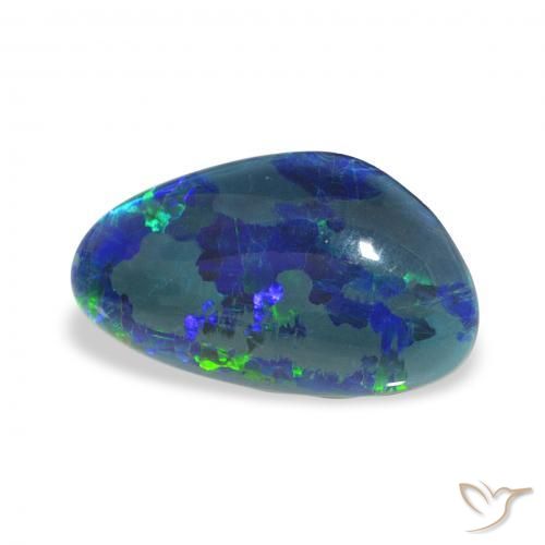 Triplet d'opale Multicolore naturelle Fantaisie, 3.35 ct, Opaque