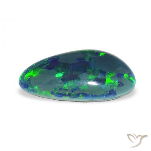 Triplet d'opale Multicolore naturelle Fantaisie, 3.35 ct, Opaque