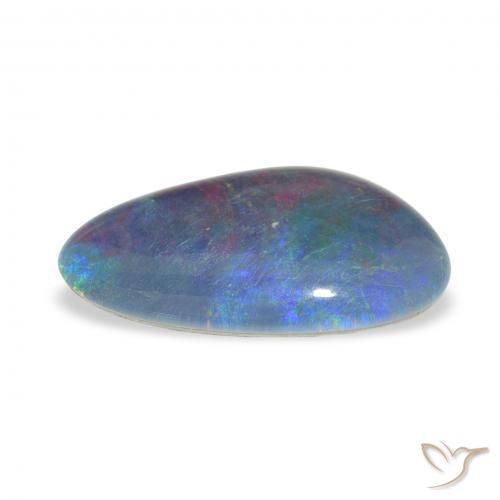 Triplet d'opale Multicolore naturelle Fantaisie, 3.15 ct, Opaque