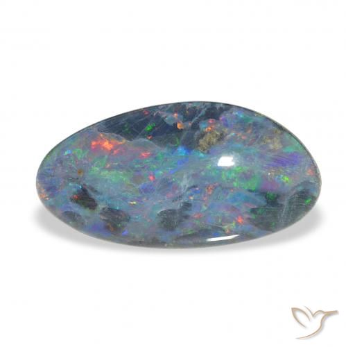 4.20ct Multicolore Triplet d'opale, Fantaisie, Opaque
