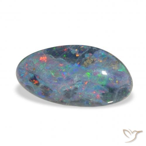 Triplet d'opale Multicolore naturelle Fantaisie, 4.20 ct, Opaque