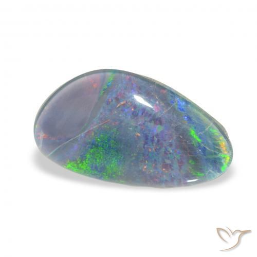 Triplet d'opale Multicolore naturelle Fantaisie, 3.21 ct, Opaque