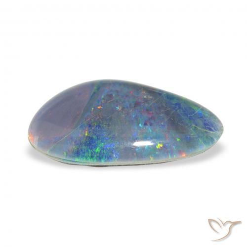 Triplet d'opale Multicolore naturelle Fantaisie, 3.21 ct, Opaque