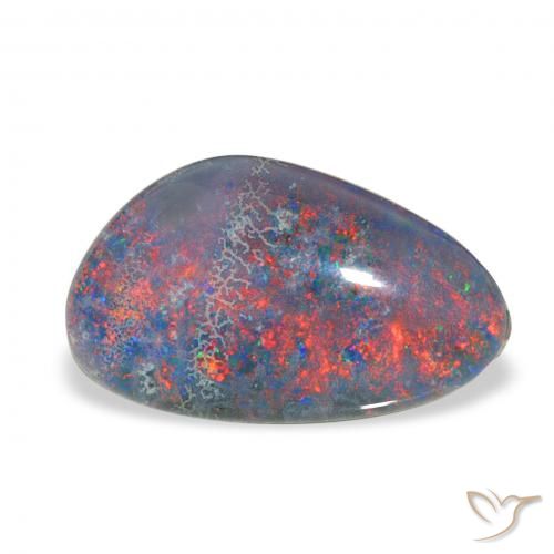 3.78ct Naturel Multicolore Triplet d'opale, Fantaisie, Opaque
