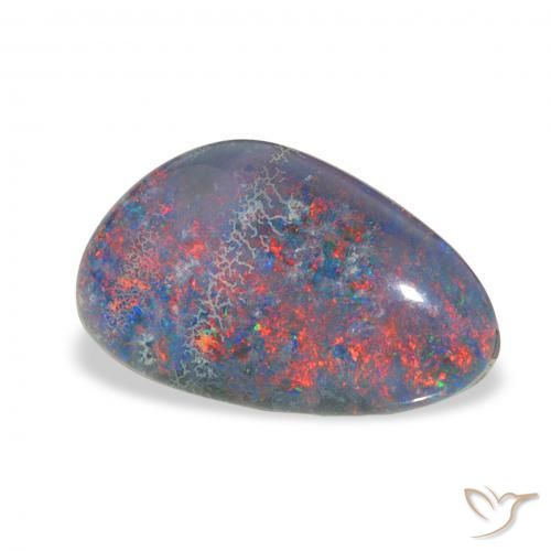 Triplet d'opale Multicolore naturelle Fantaisie, 3.78 ct, Opaque