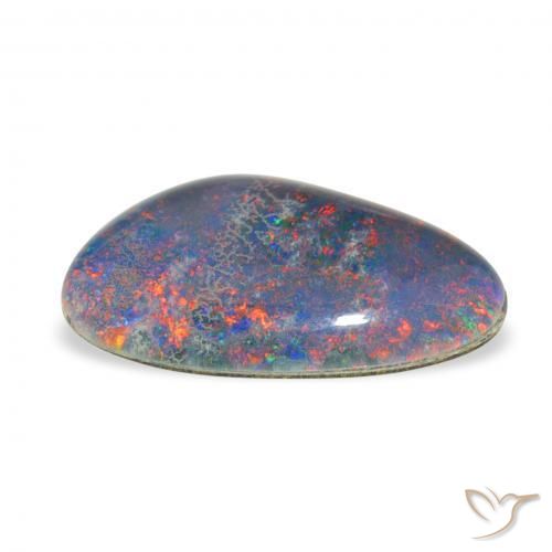 Triplet d'opale Multicolore naturelle Fantaisie, 3.78 ct, Opaque