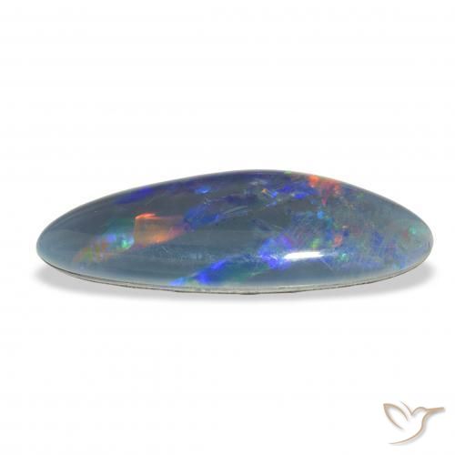 Triplet d'opale Multicolore naturelle Fantaisie, 6.71 ct, Opaque